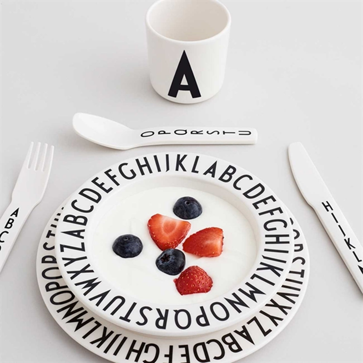 Design Letters ABC Cutlery White