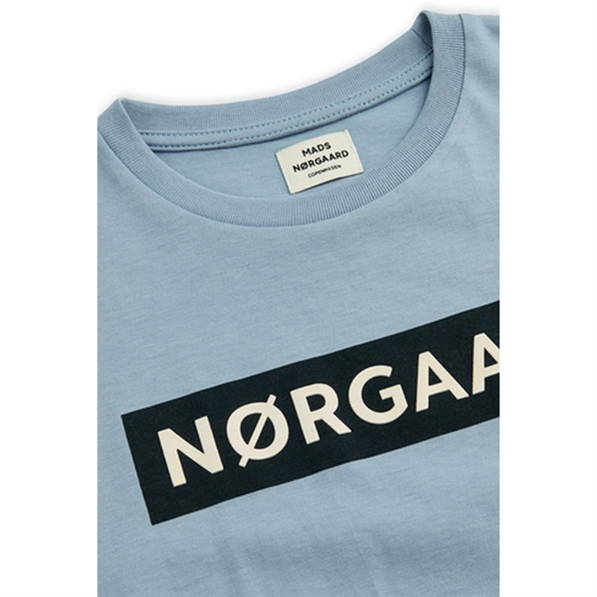 Mads Nørgaard Printed Tee Thorlino T-Shirt Faded Denim