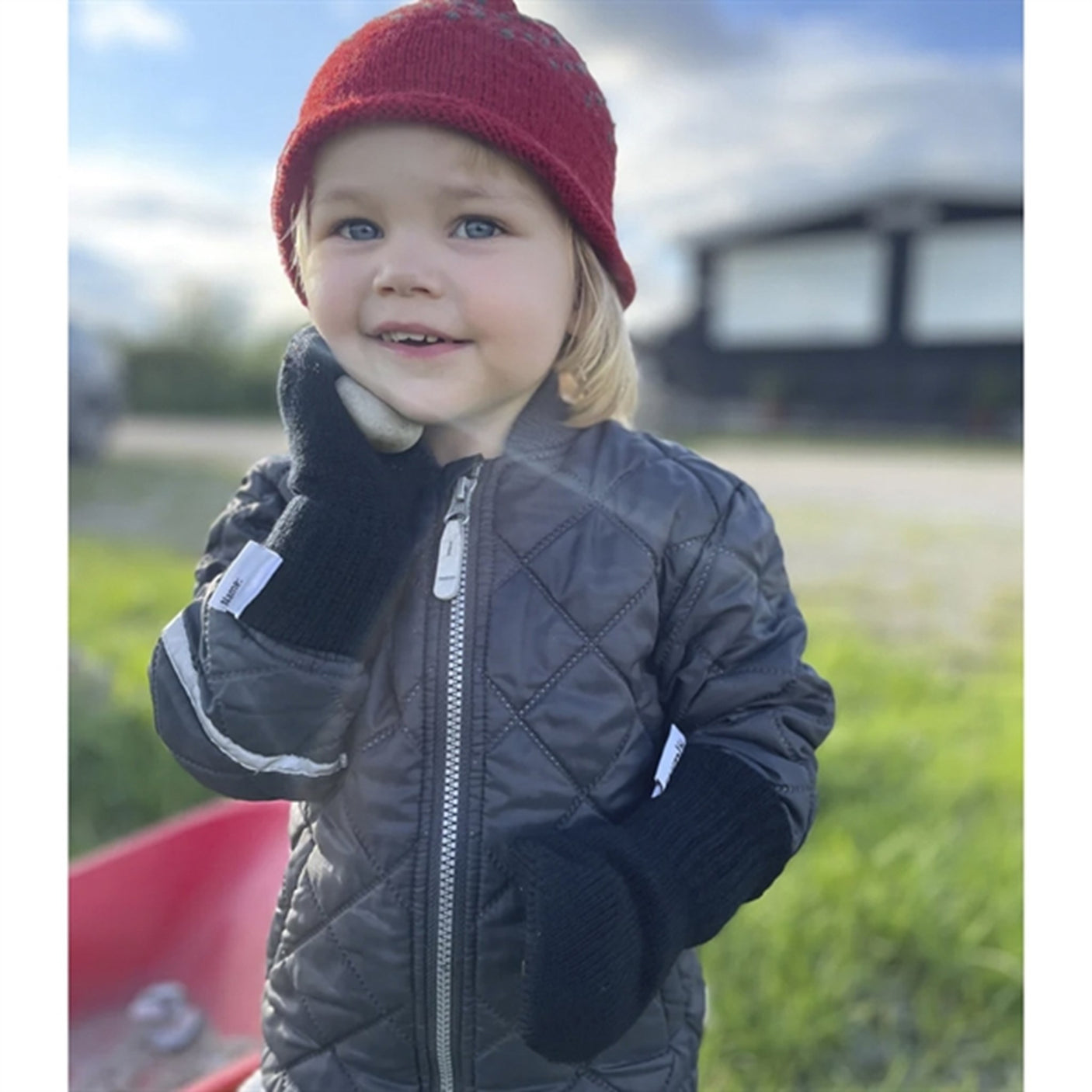 rumlii Mittens Black