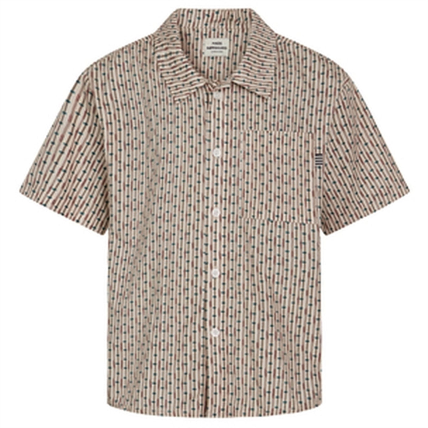 Mads Nørgaard AOP Poplin Skully Shirt Rainy Day