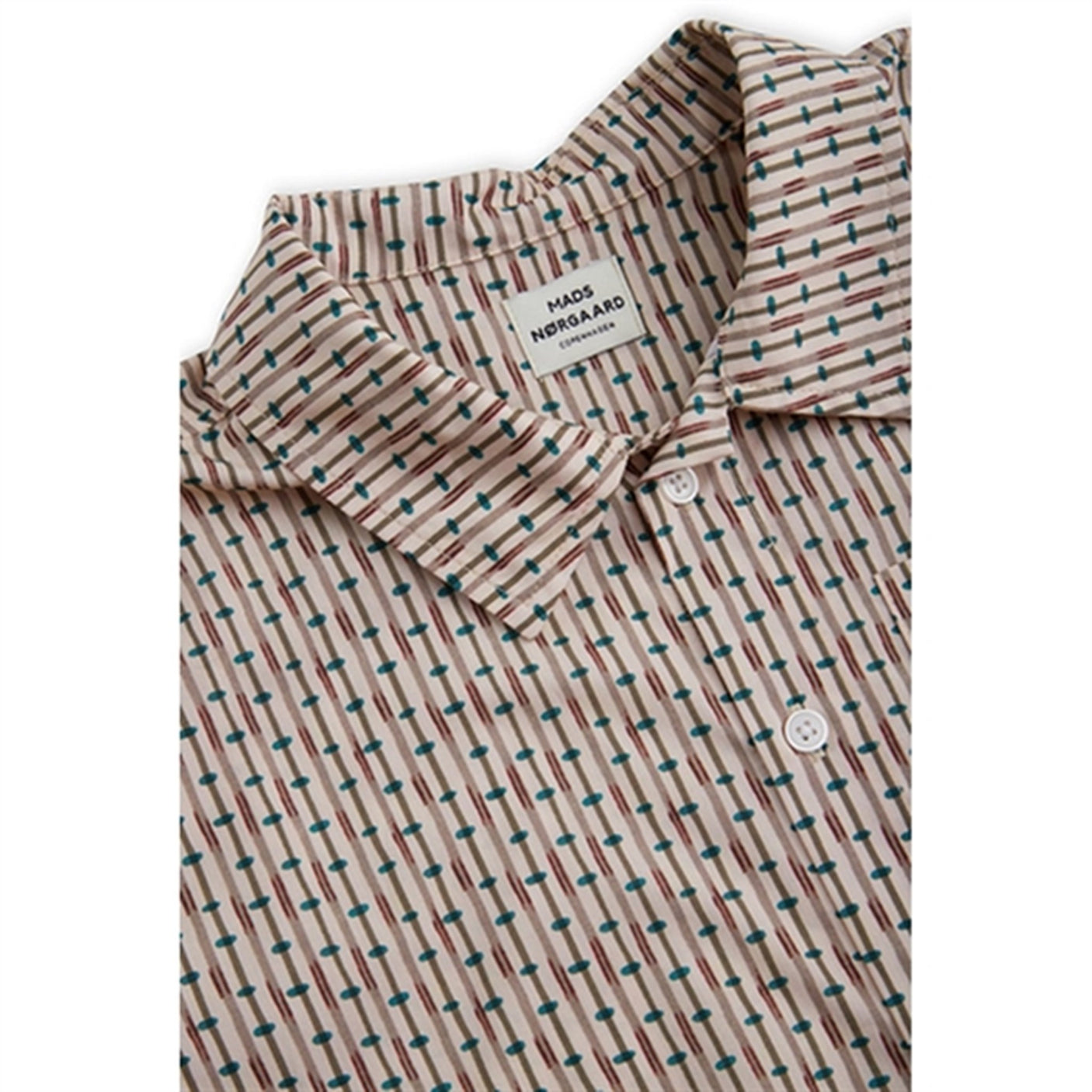 Mads Nørgaard AOP Poplin Skully Shirt Rainy Day