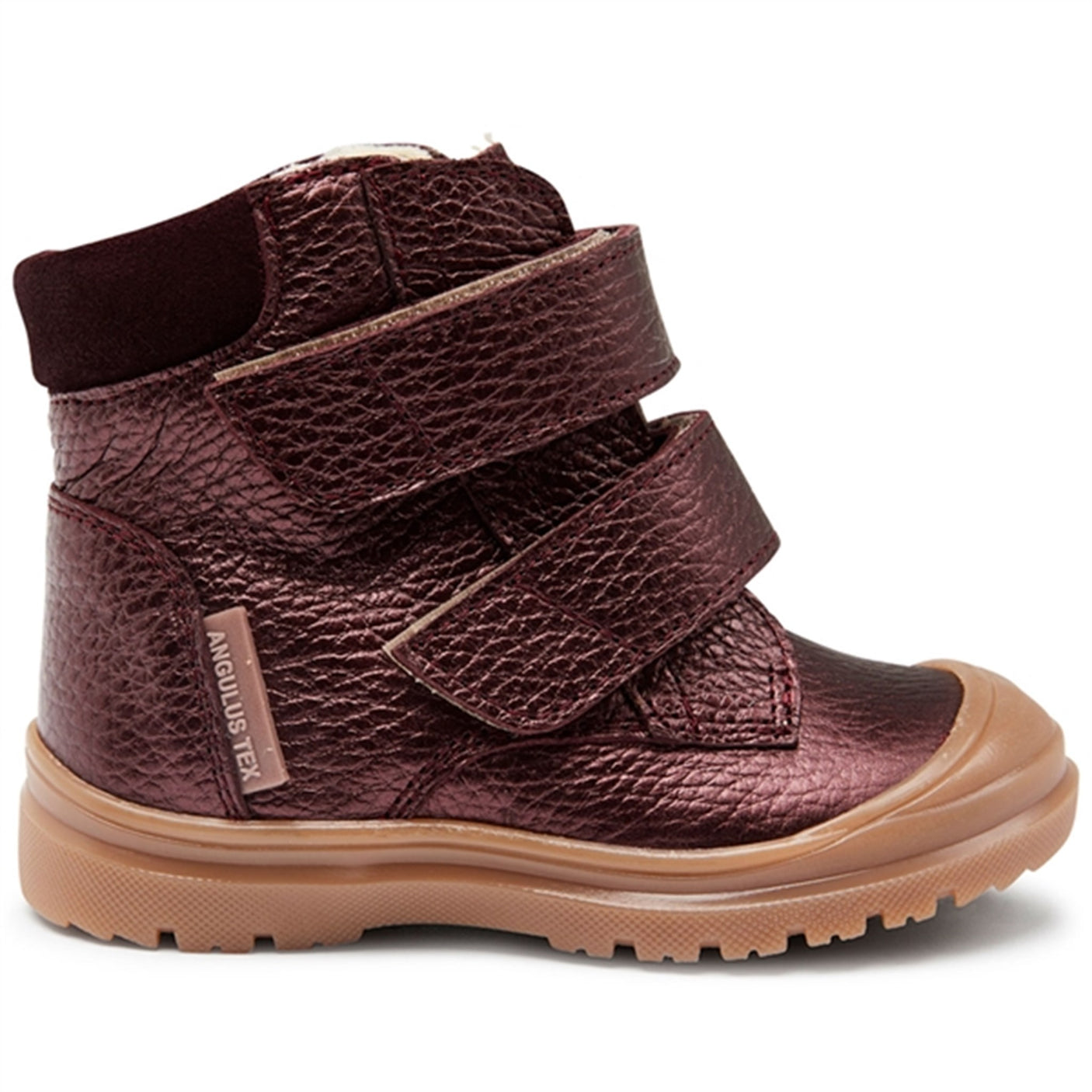 Angulus Starter Tex Boots With Velcro Bordeaux Shine/Bordeaux