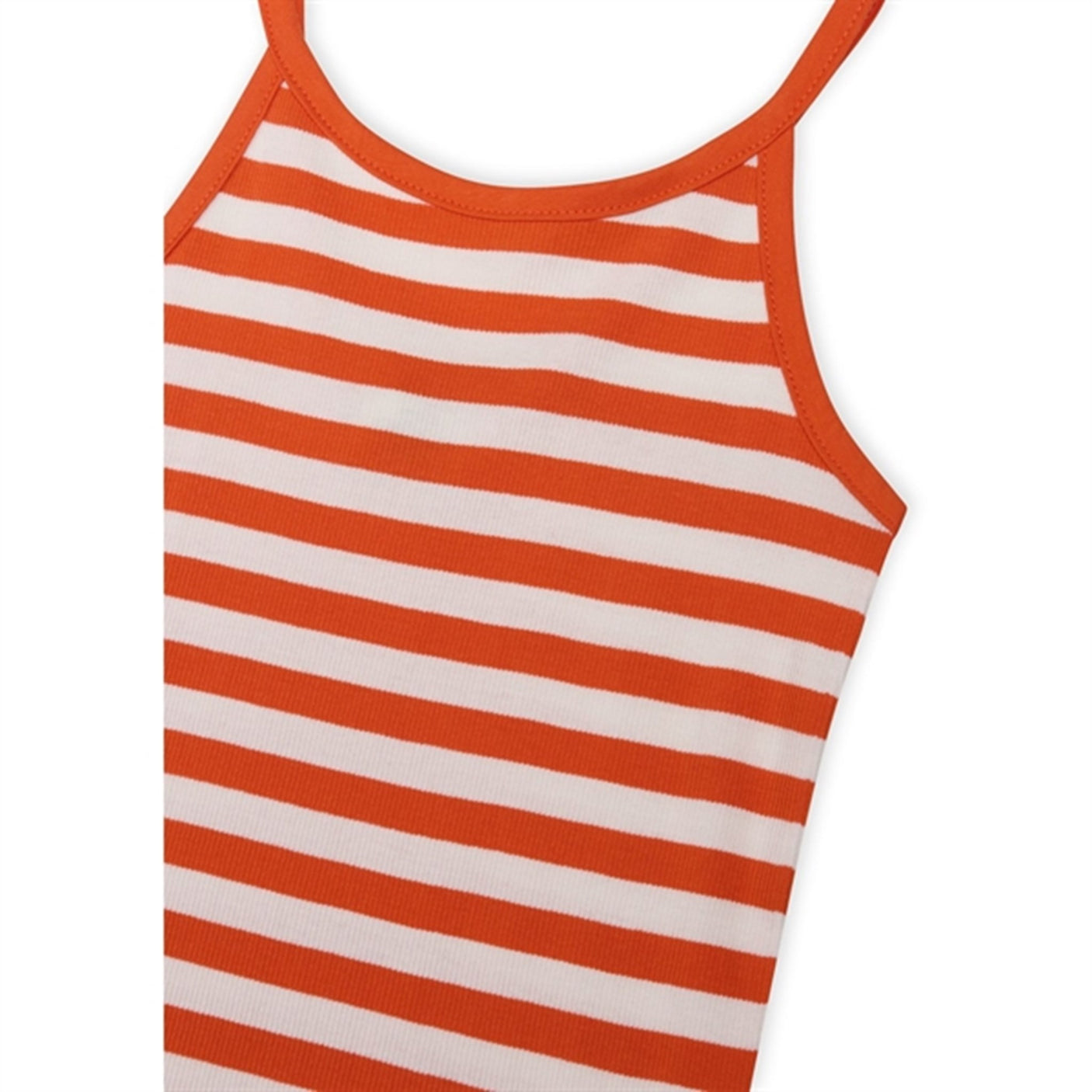 Mads Nørgaard 2x2 Cotton Stripe Trilina Top Puffin's Bill/Cloud Dancer