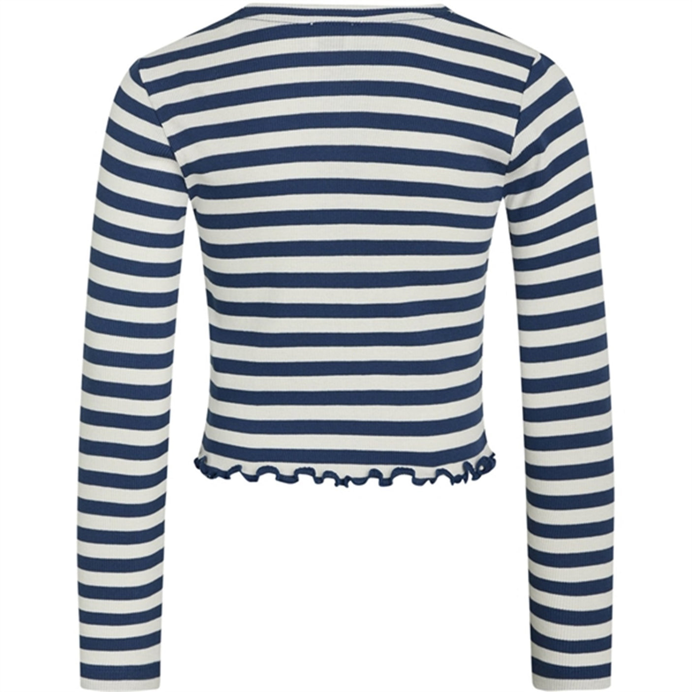 Mads Nørgaard 2x2 Cotton Stripe Tirina Blouse Estate Blue/Cloud Dancer
