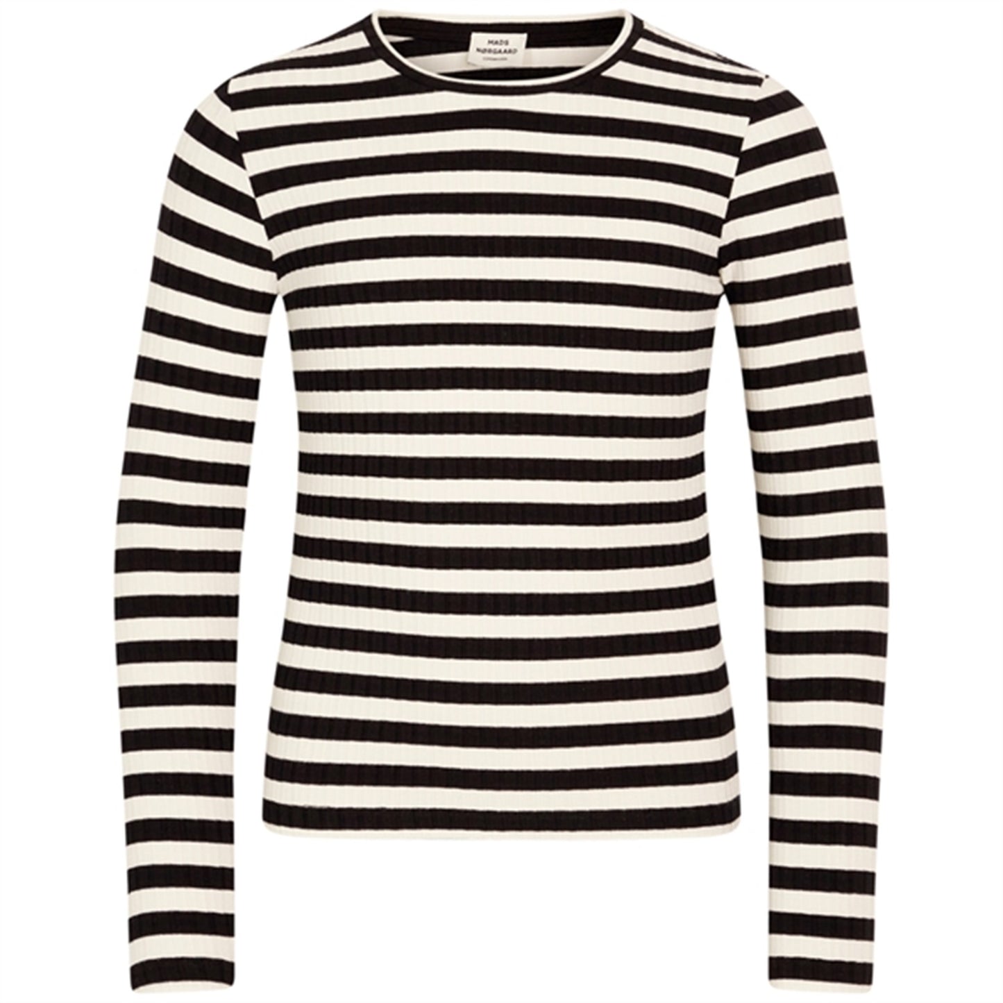 Mads Nørgaard 5x5 Classic Stripe Talika Blouse Black/Vanilla Ice