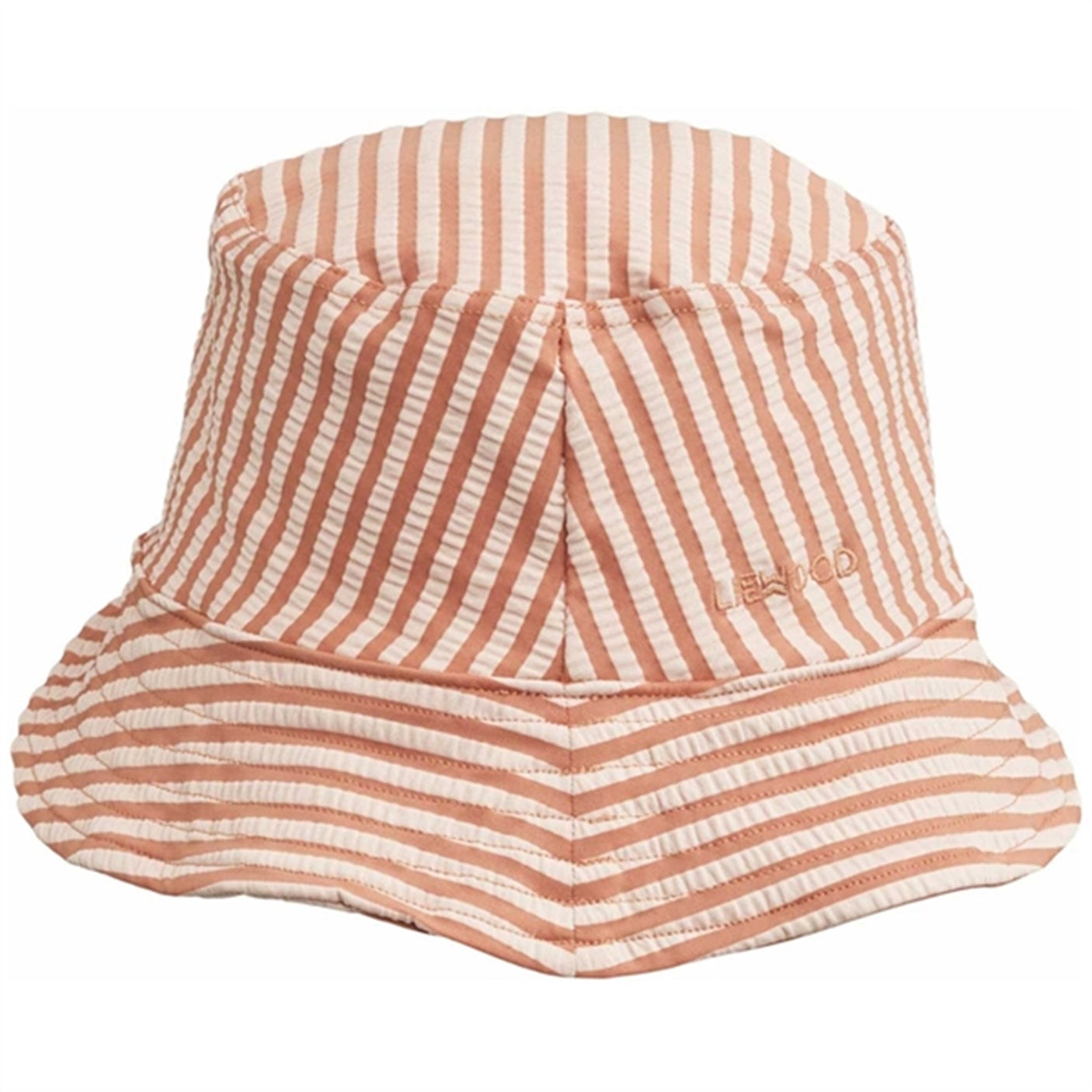 Liewood Matty Stripe Sunhat Seersucker Tuscany Rose/Sandy