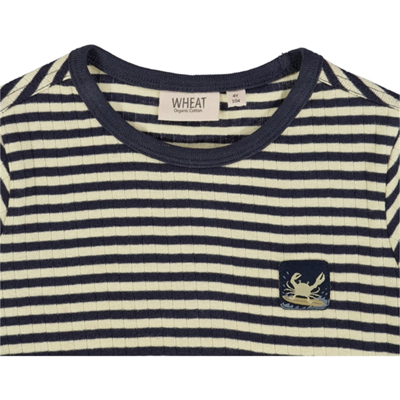 Wheat Midnight Stripe Surfcrab Badge T-shirt