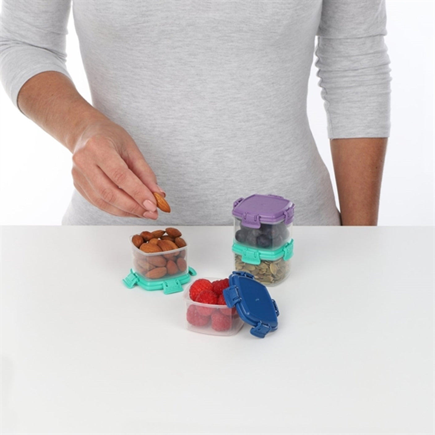 Sistema To Go Mini Knick Knack Food Storage 62 ml Mixed Pack 4-pack