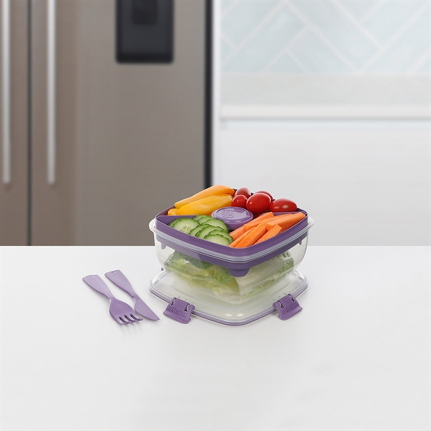Sistema To Go Salad Lunch Box 1,1 L Misty Purple