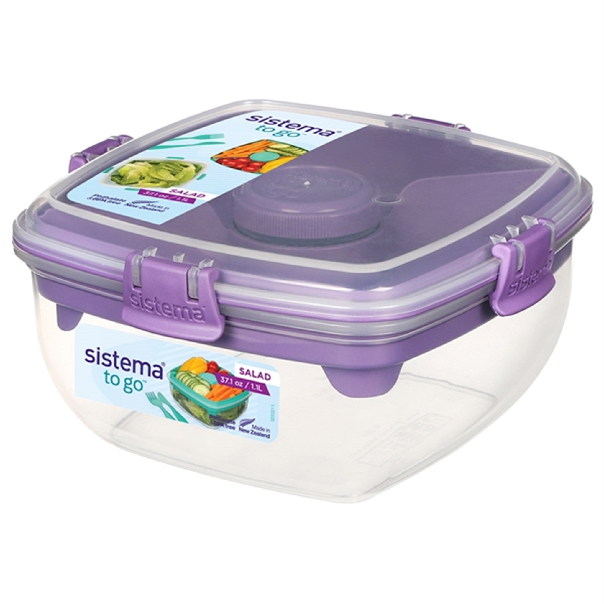 Sistema To Go Salad Lunch Box 1,1 L Misty Purple