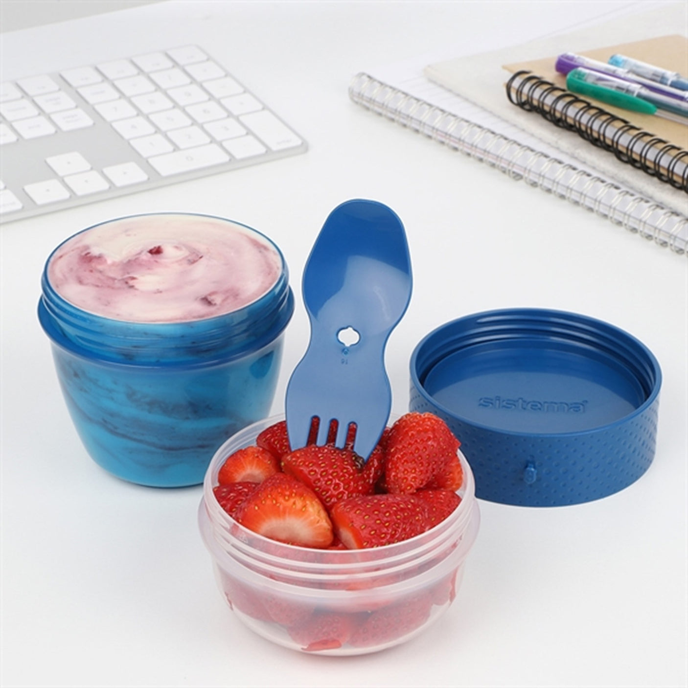 Sistema To Go Snack Capsule Lunch Box 515 ml Ocean Blue