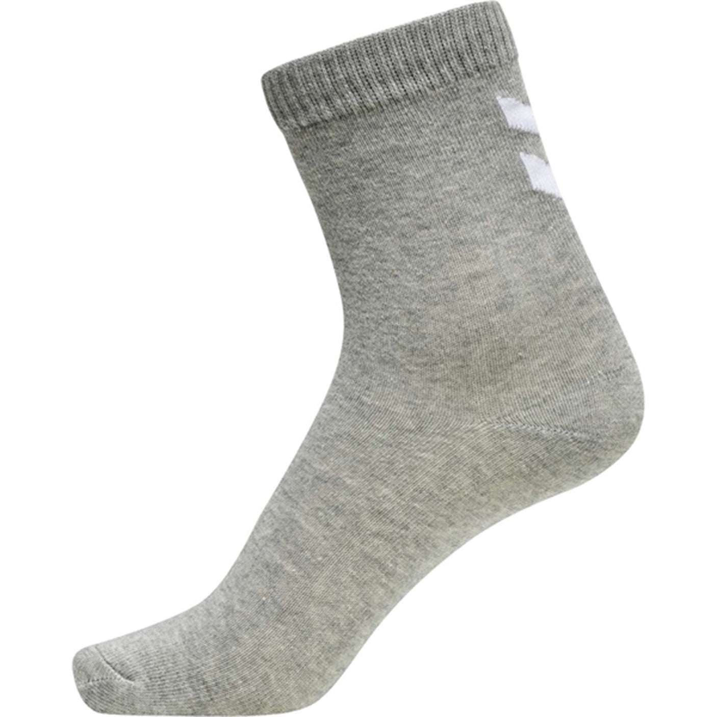 Hummel Grey Melange Make My Day Socks 5-Pak 2