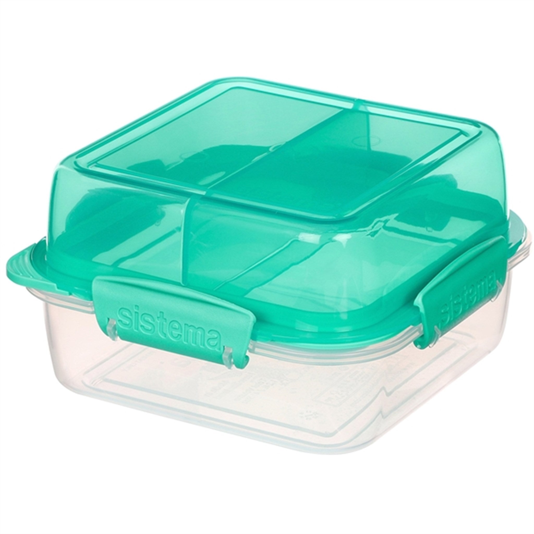 Sistema To Go Lunch Stack Square Lunch Box 1,24 L Minty Teal