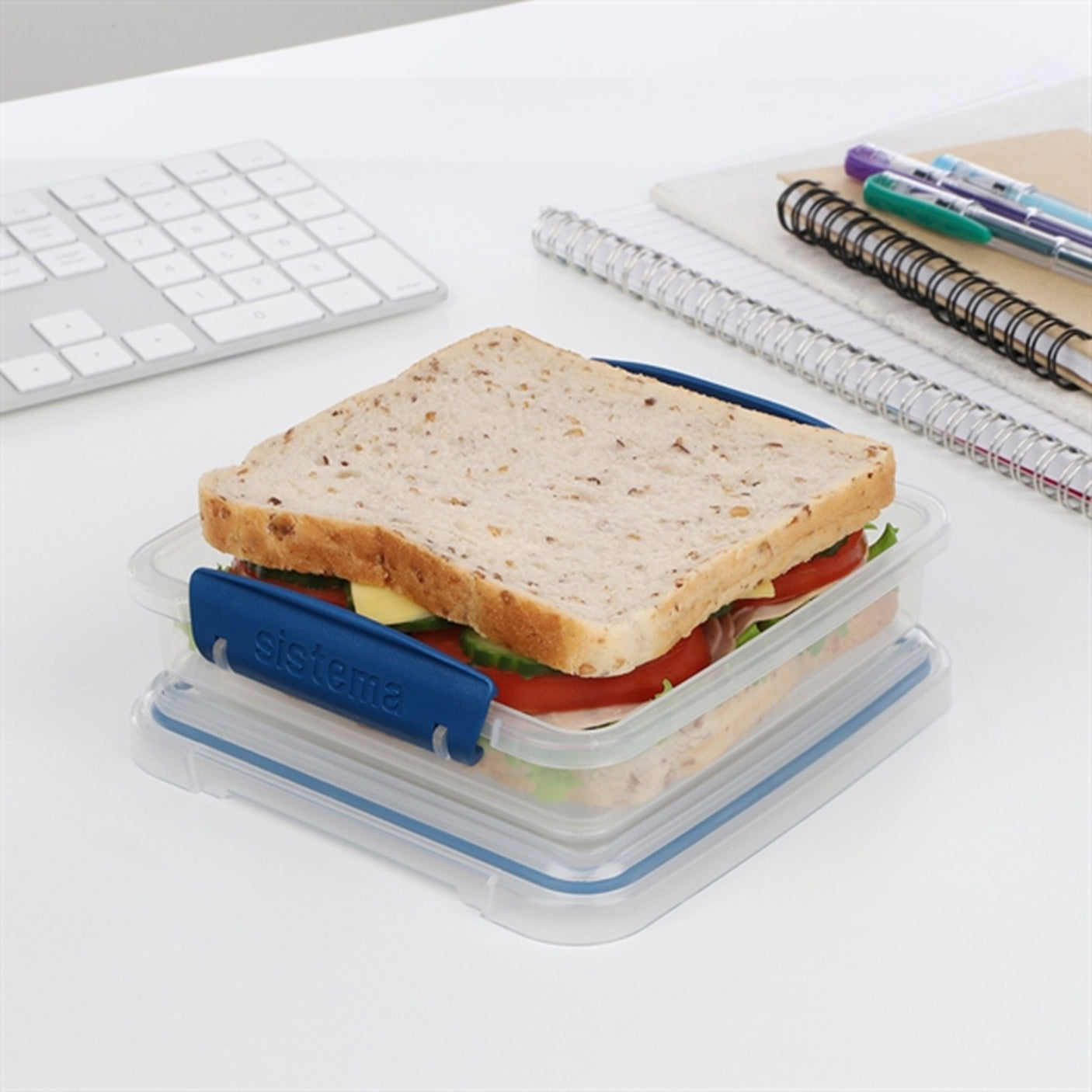 Sistema To Go Sandwich Lunch Box 450 ml Ocean Blue