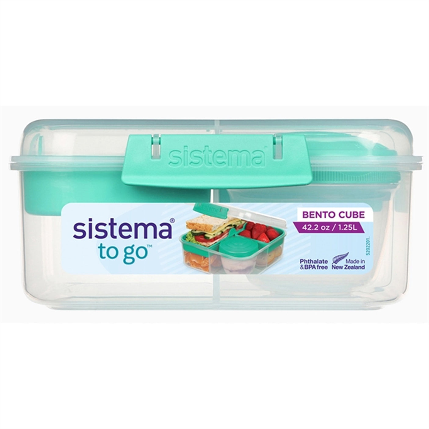 Sistema To Go Bento Cube Lunch Box 1,25 L Minty Teal