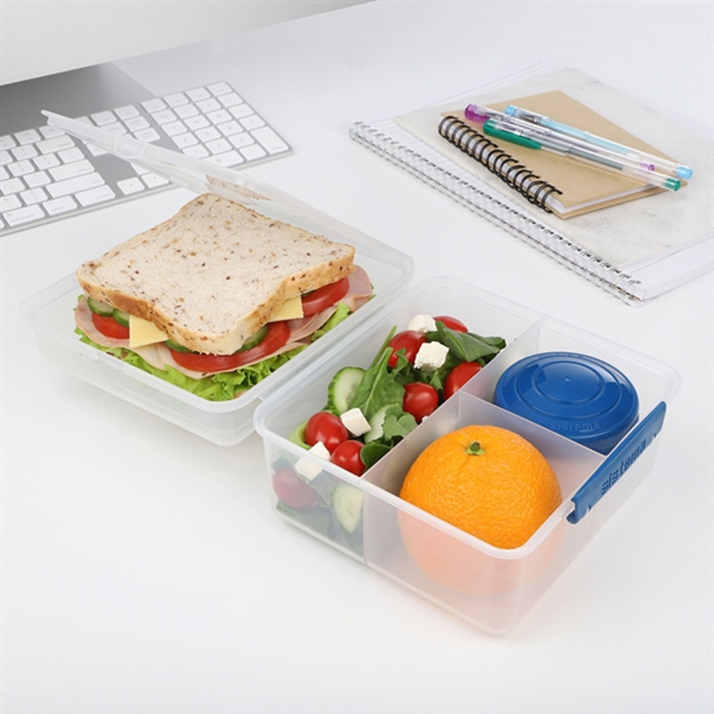 Sistema To Go Lunch Cube Max Lunch Box 2 L Ocean Blue