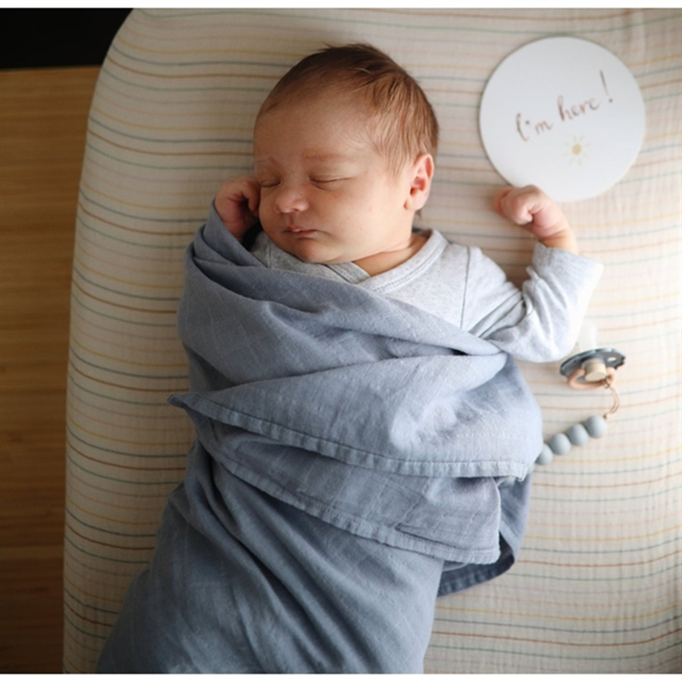 Mushie Swaddle Tradewinds