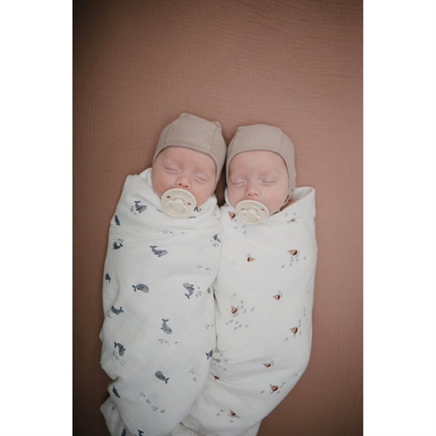 Mushie Swaddle Whales
