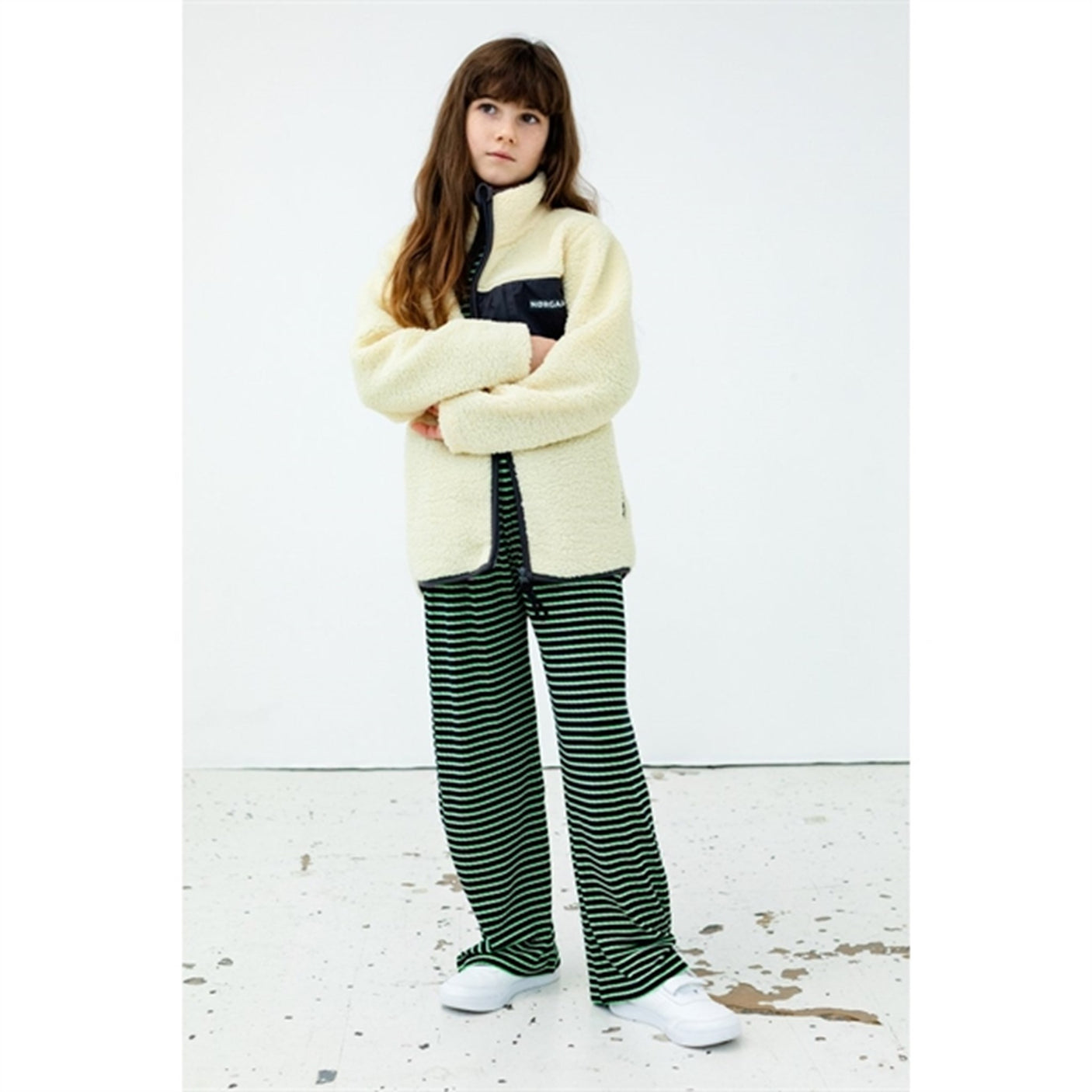 Mads Nørgaard 5x5 Stripe Papina Pants Stripe/Deep Well