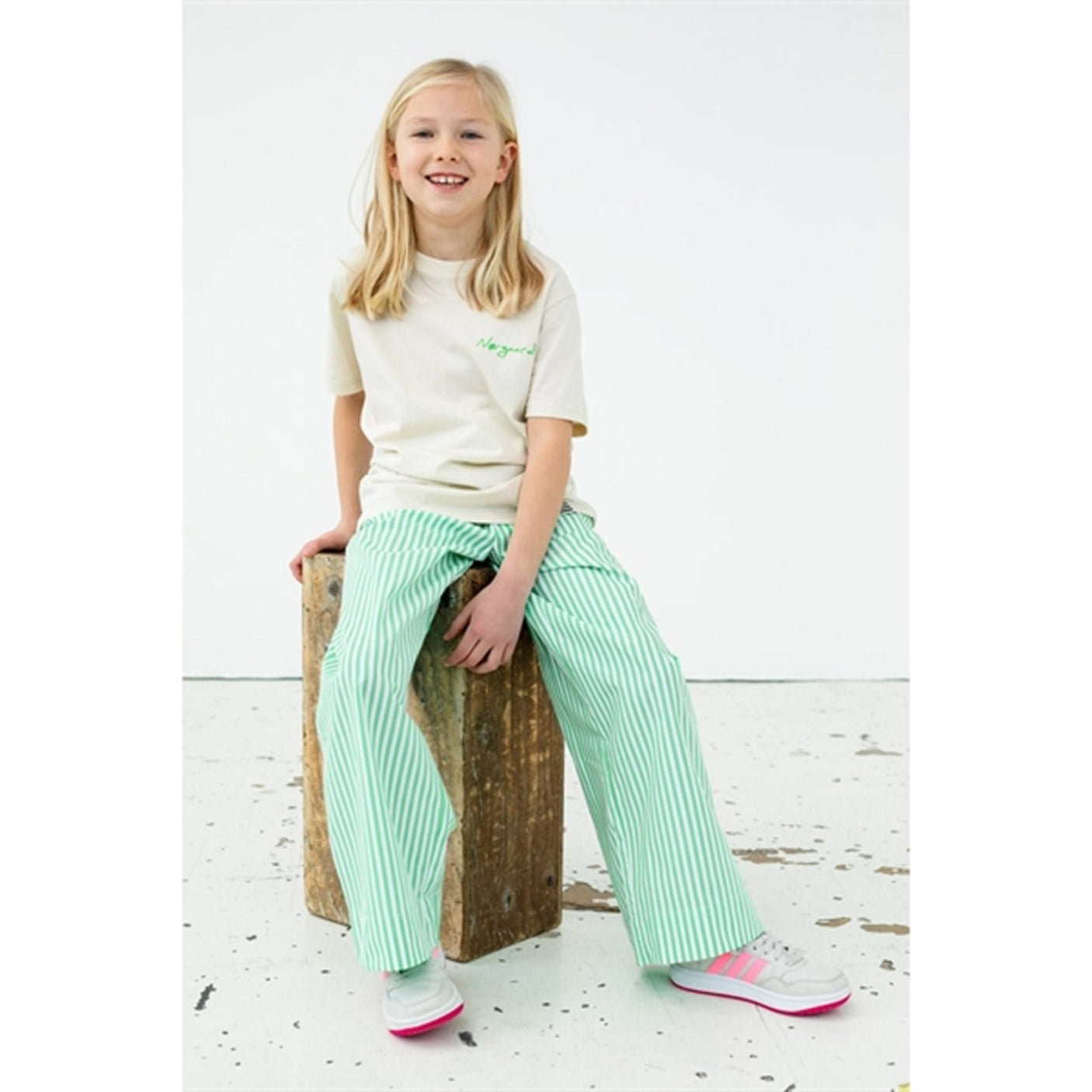 Mads Nørgaard Popla Pipa Pants Andean Toucan/Optical White