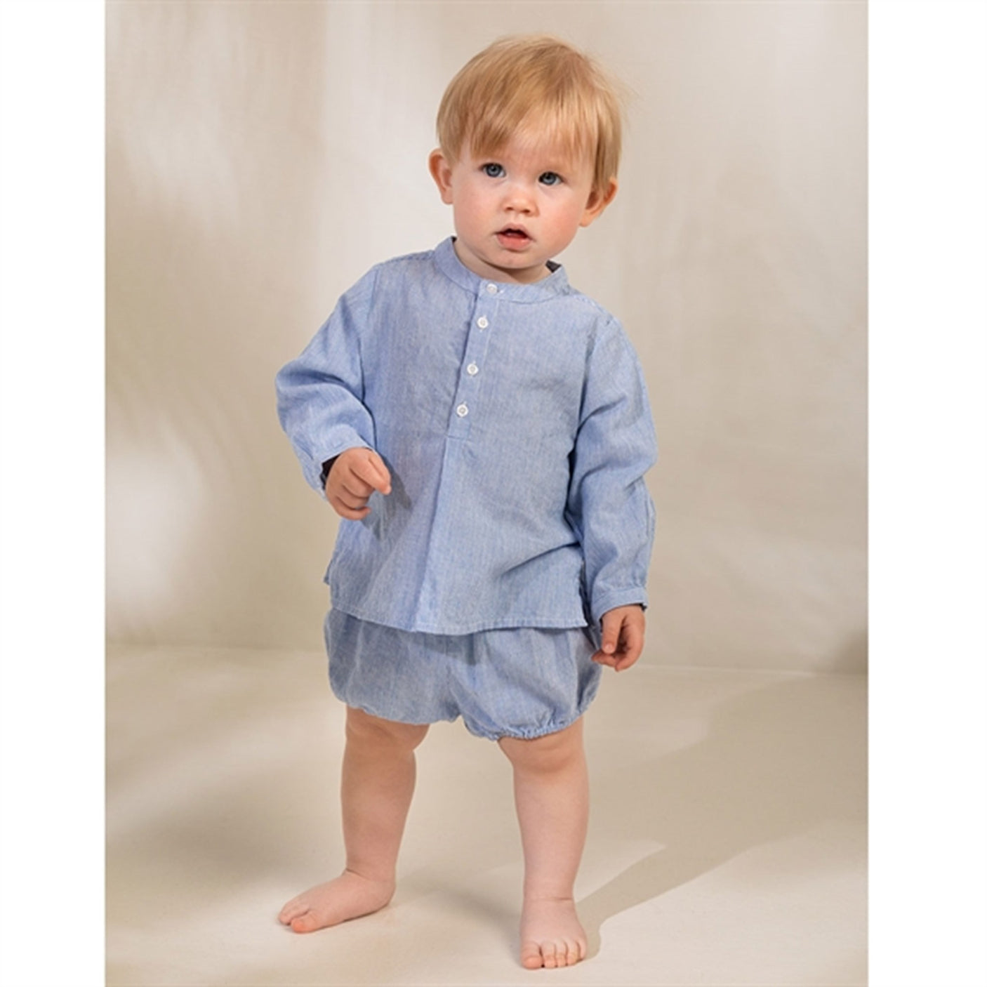 MarMar Bolich Blue Stripe Totoro Shirt LS