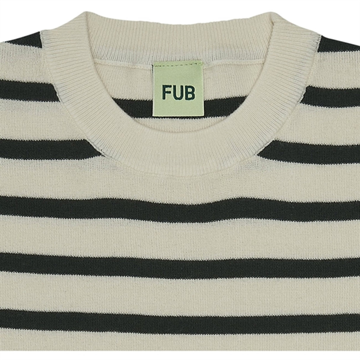 FUB Oversized T-Shirt Ecru/Deep Green