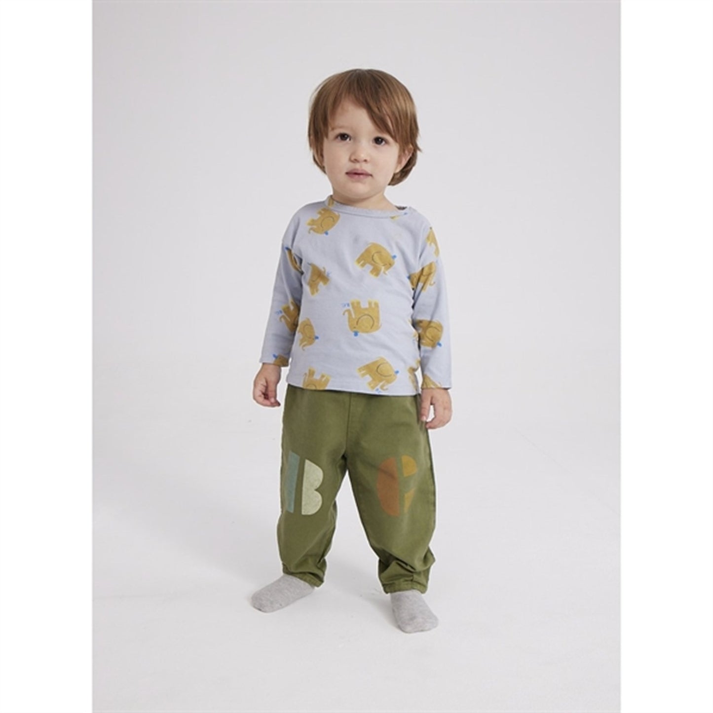 Bobo Choses Light Blue The Elephant Blouse AOP