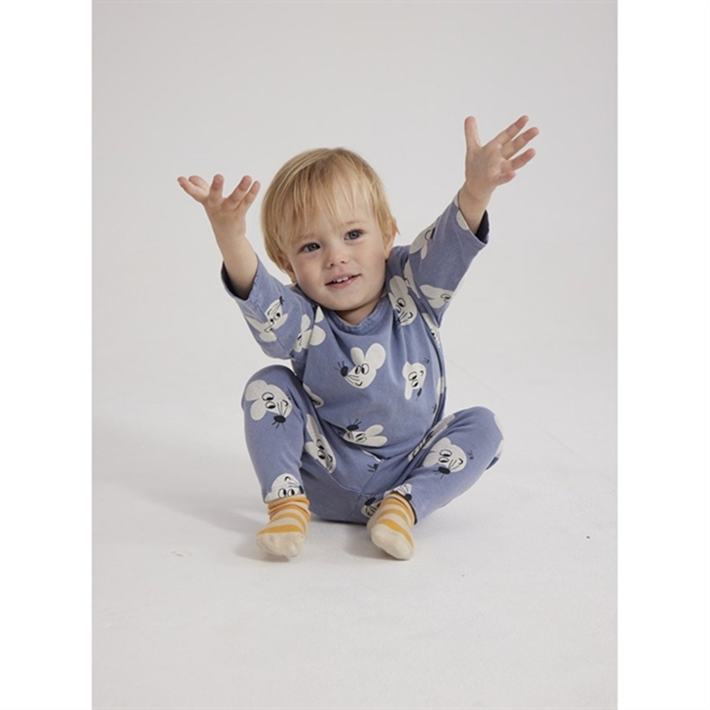 Bobo Choses Blue Mouse Blouse AOP
