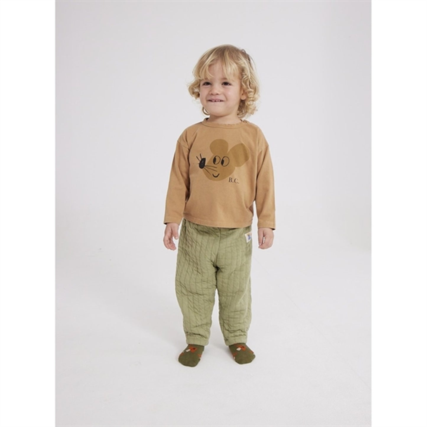 Bobo Choses Light Brown Mouse Blouse