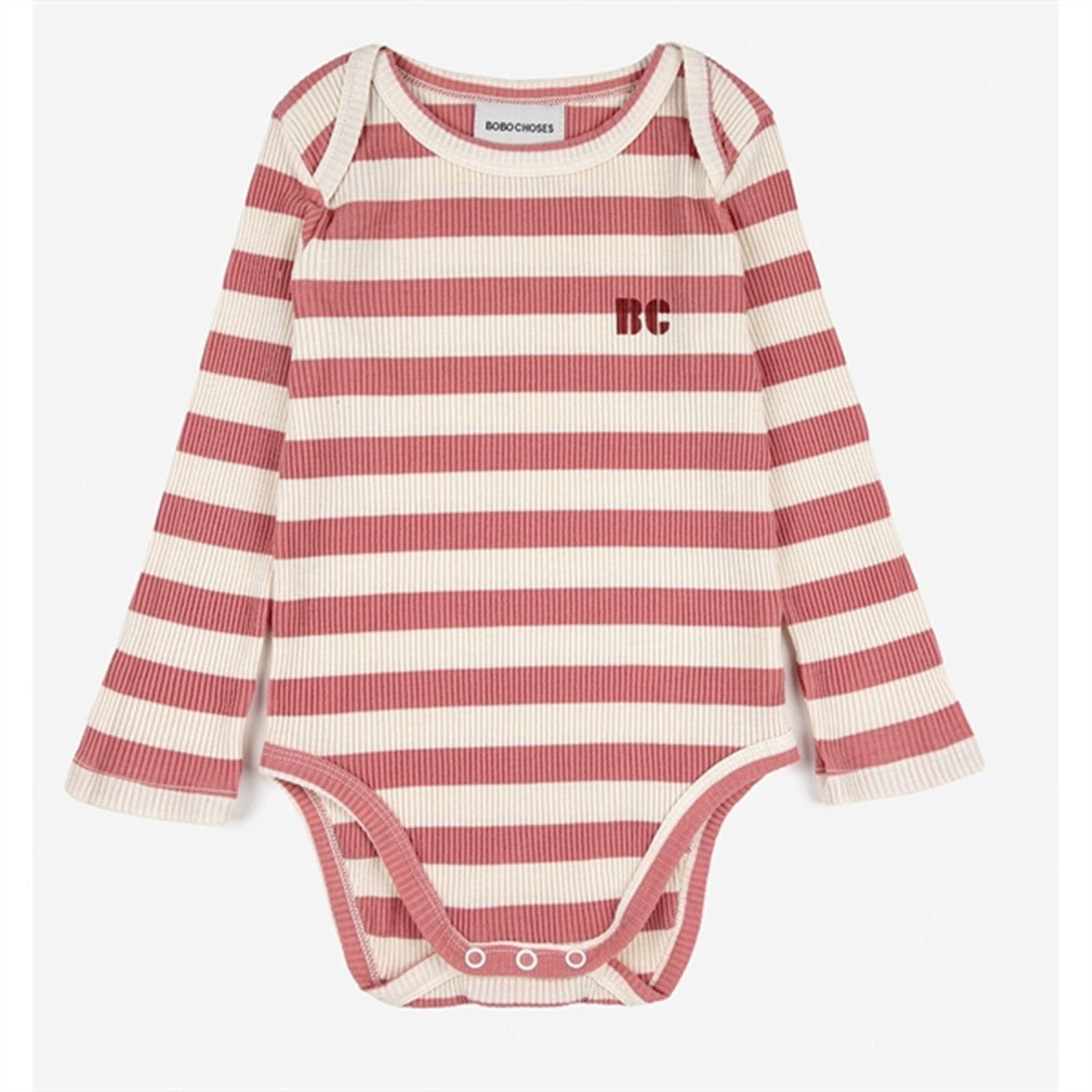 Bobo Choses Burgundy Red Maroon Stripes Body 2-pack