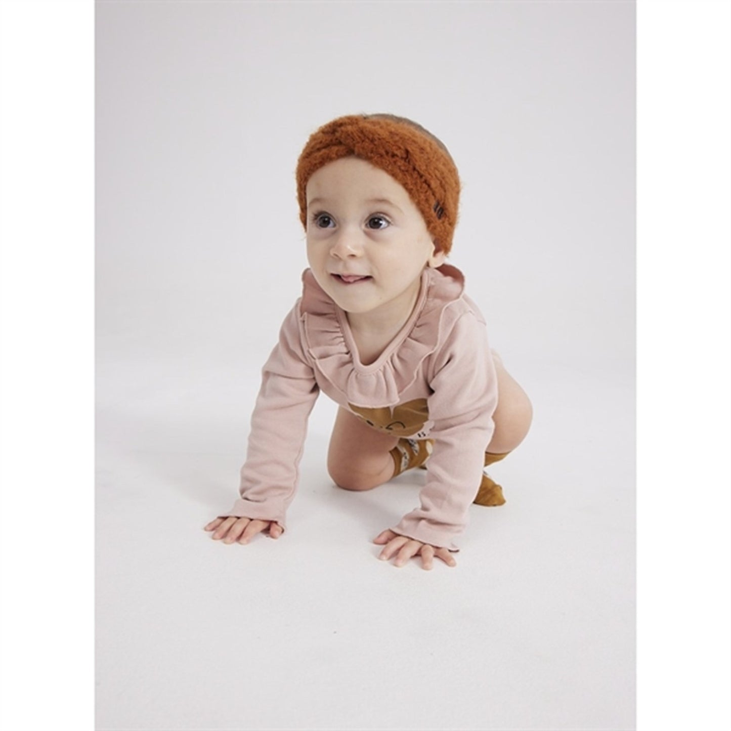 Bobo Choses Pink Mouse Ruffle Collar Body