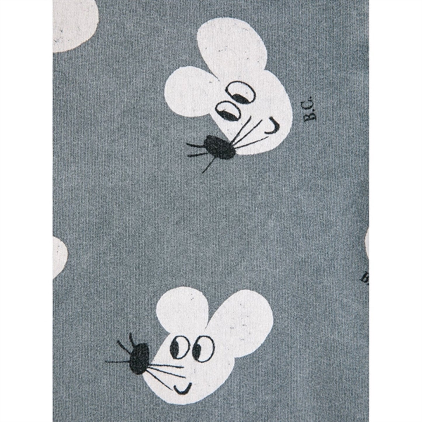 Bobo Choses Grey Mouse Hoodie AOP