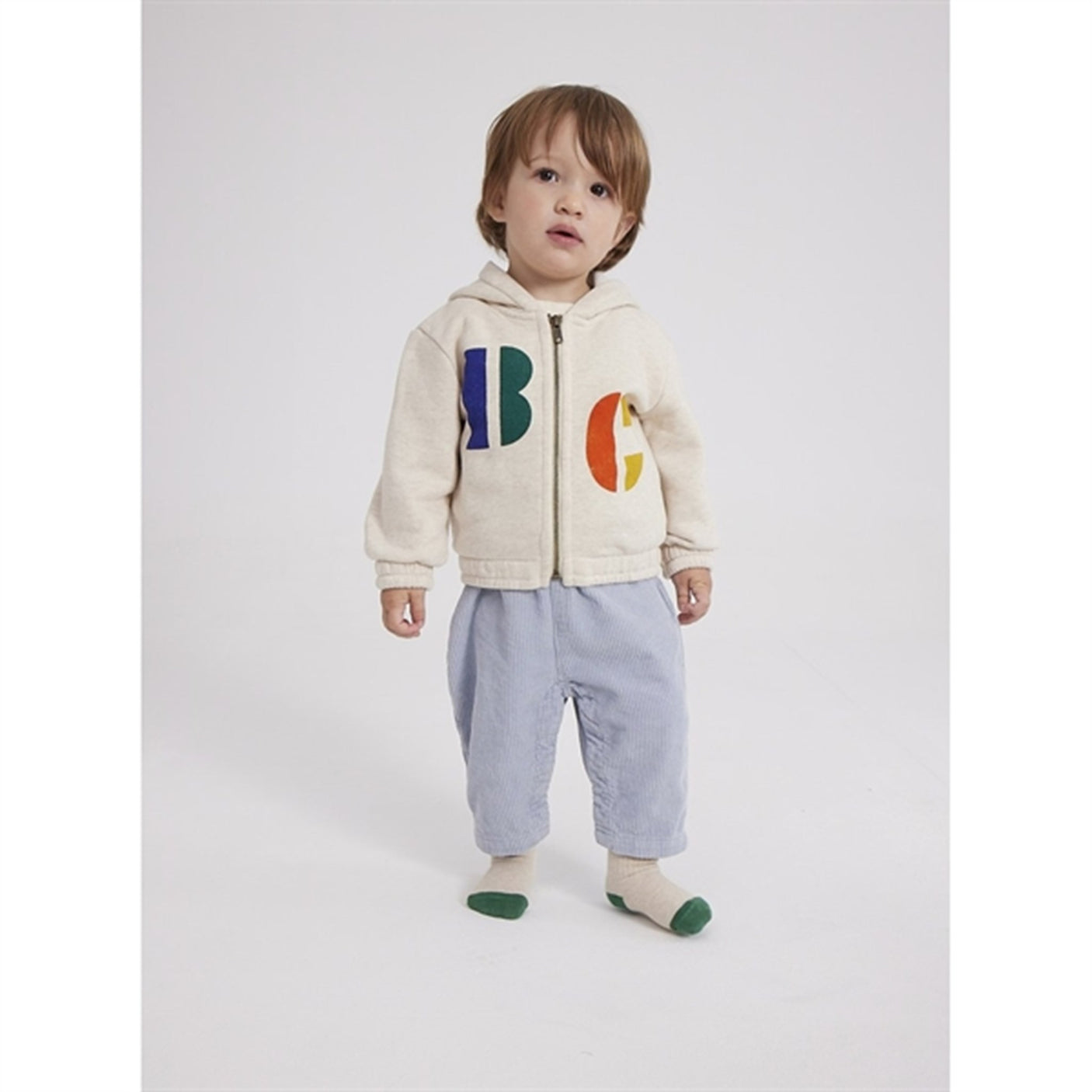 Bobo Choses Beige Multicolor B.C Hoodie
