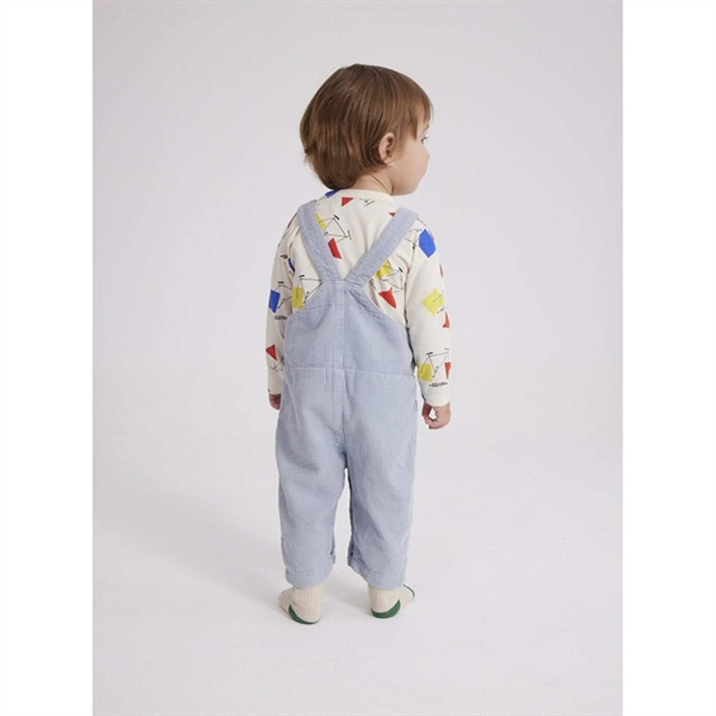 Bobo Choses Light Blue Multicolor B.C Corduroy Overall