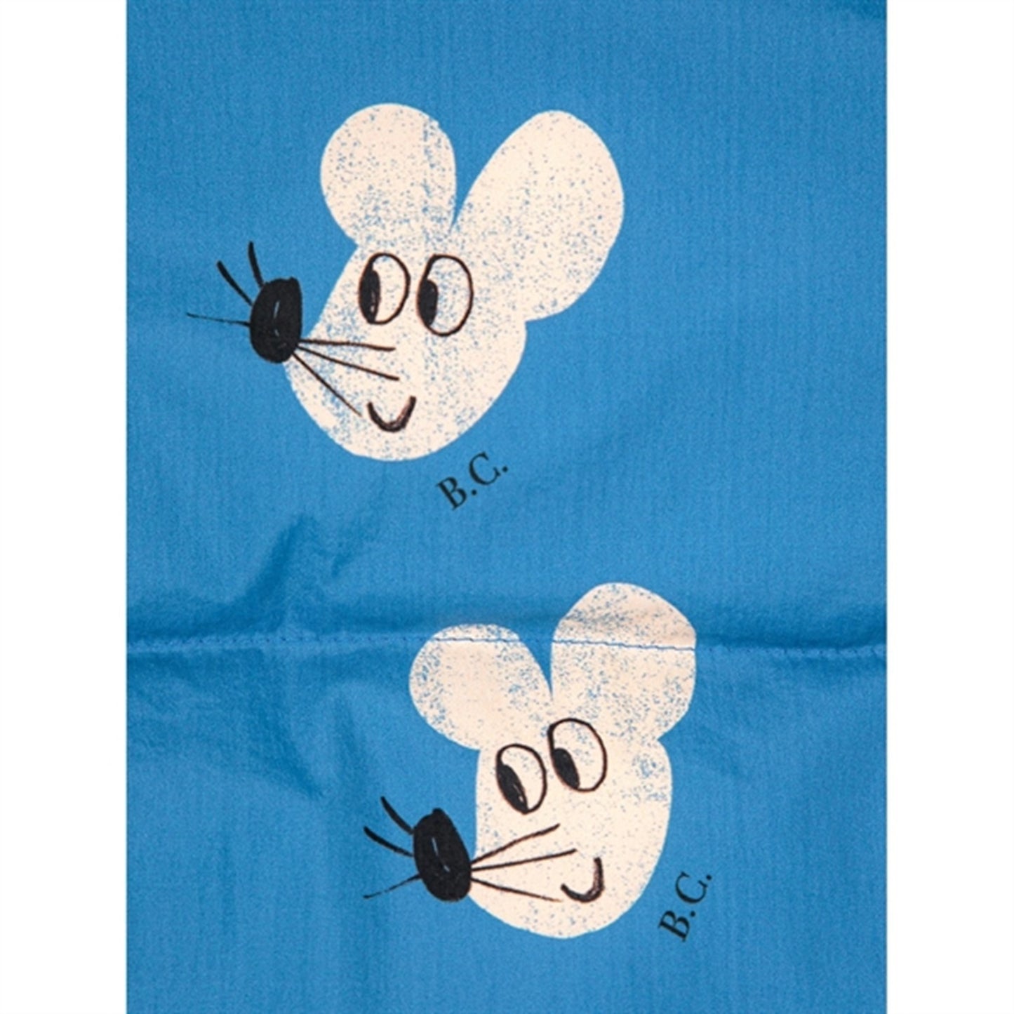 Bobo Choses Blue Mouse Hooded Jacket AOP