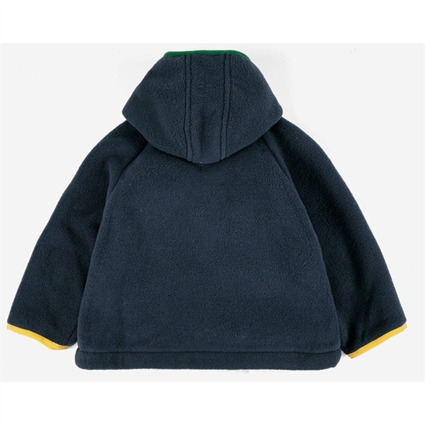 Bobo Choses Midnight Blue Color Block Polar Hooded Jacket