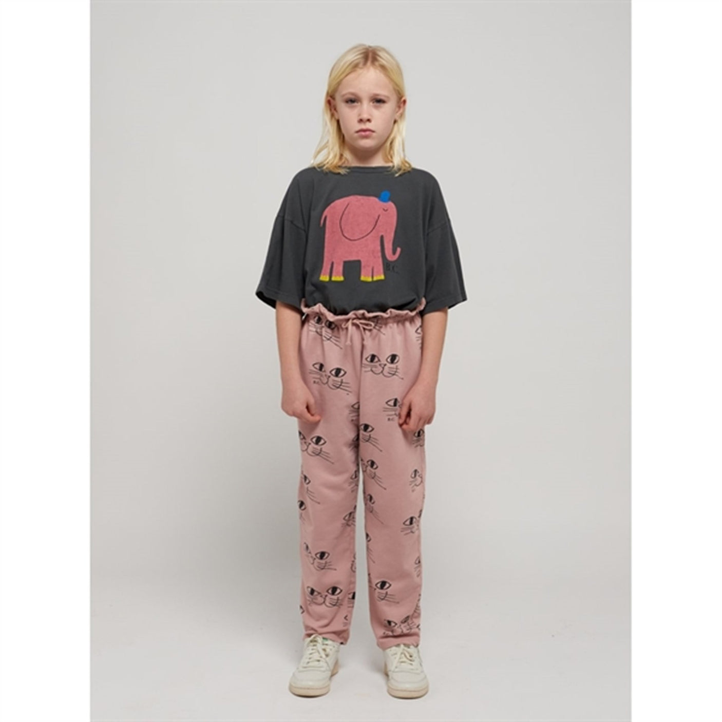 Bobo Choses Dark Grey The Elephant T-Shirt