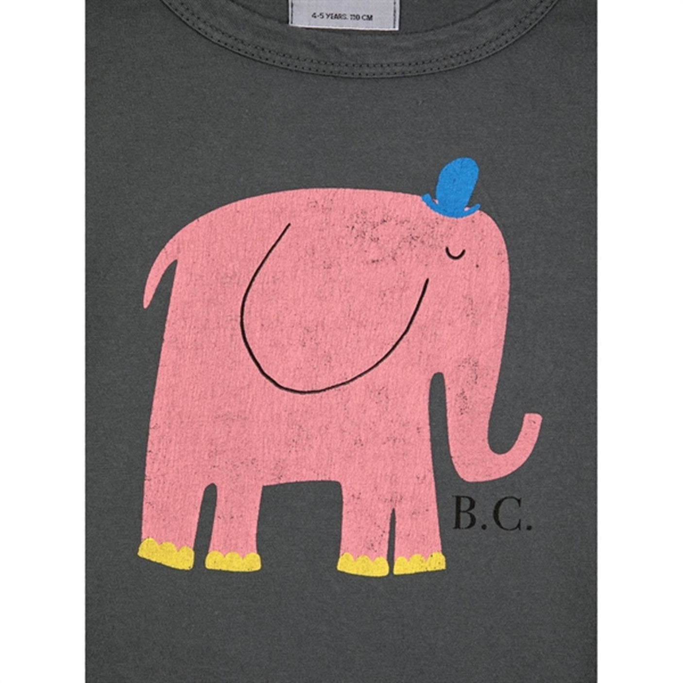 Bobo Choses Dark Grey The Elephant T-Shirt