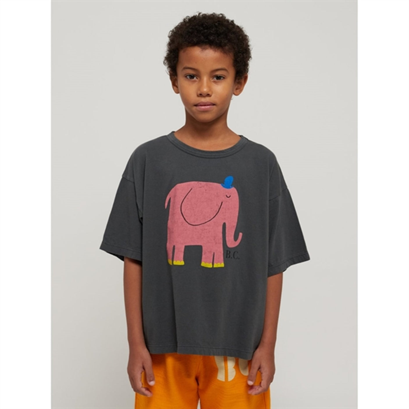 Bobo Choses Dark Grey The Elephant T-Shirt