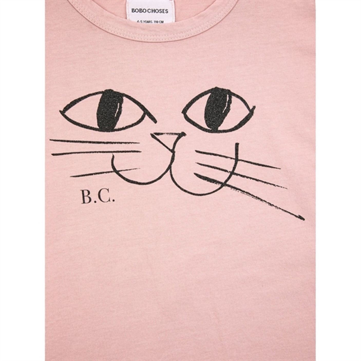 Bobo Choses Pink Smiling Cat Blouse