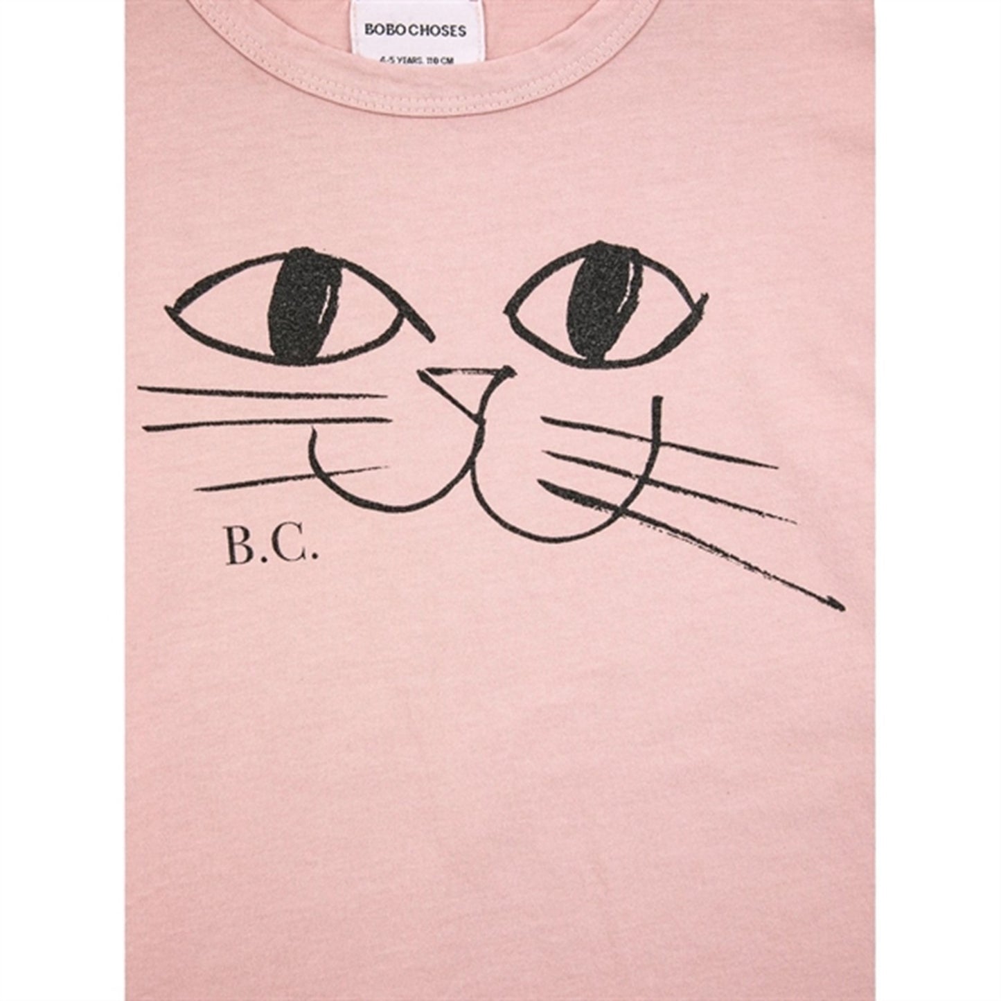 Bobo Choses Pink Smiling Cat Blouse