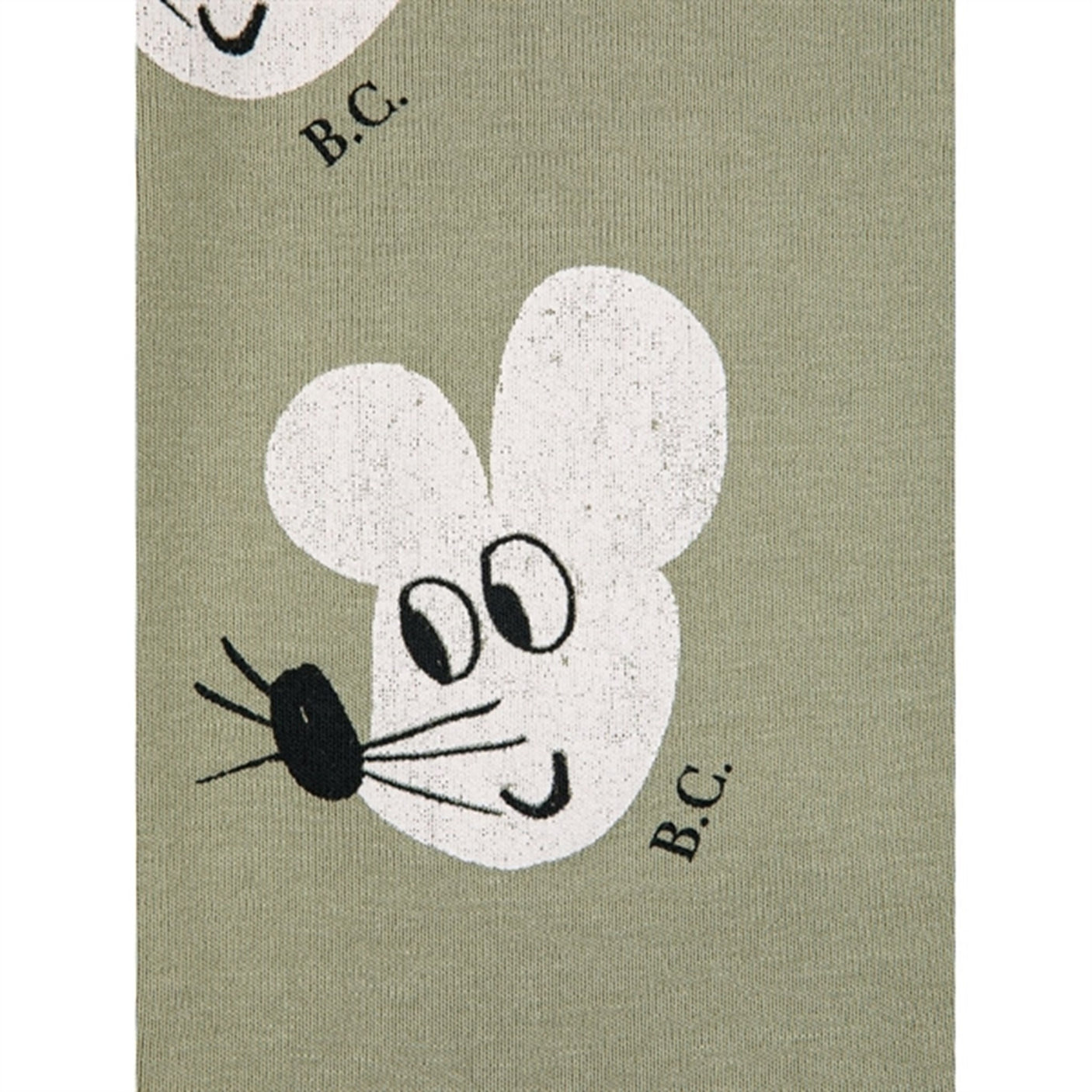 Bobo Choses Light Green Mouse Leggings AOP