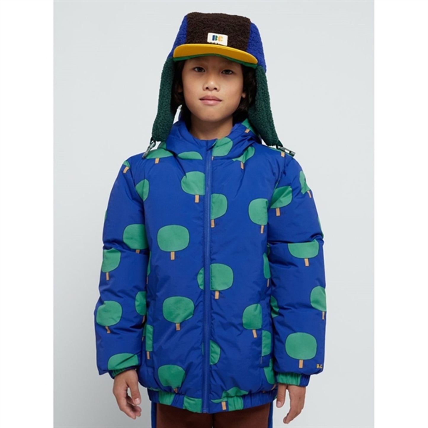 Bobo Choses Blue Green Tree Jacket AOP