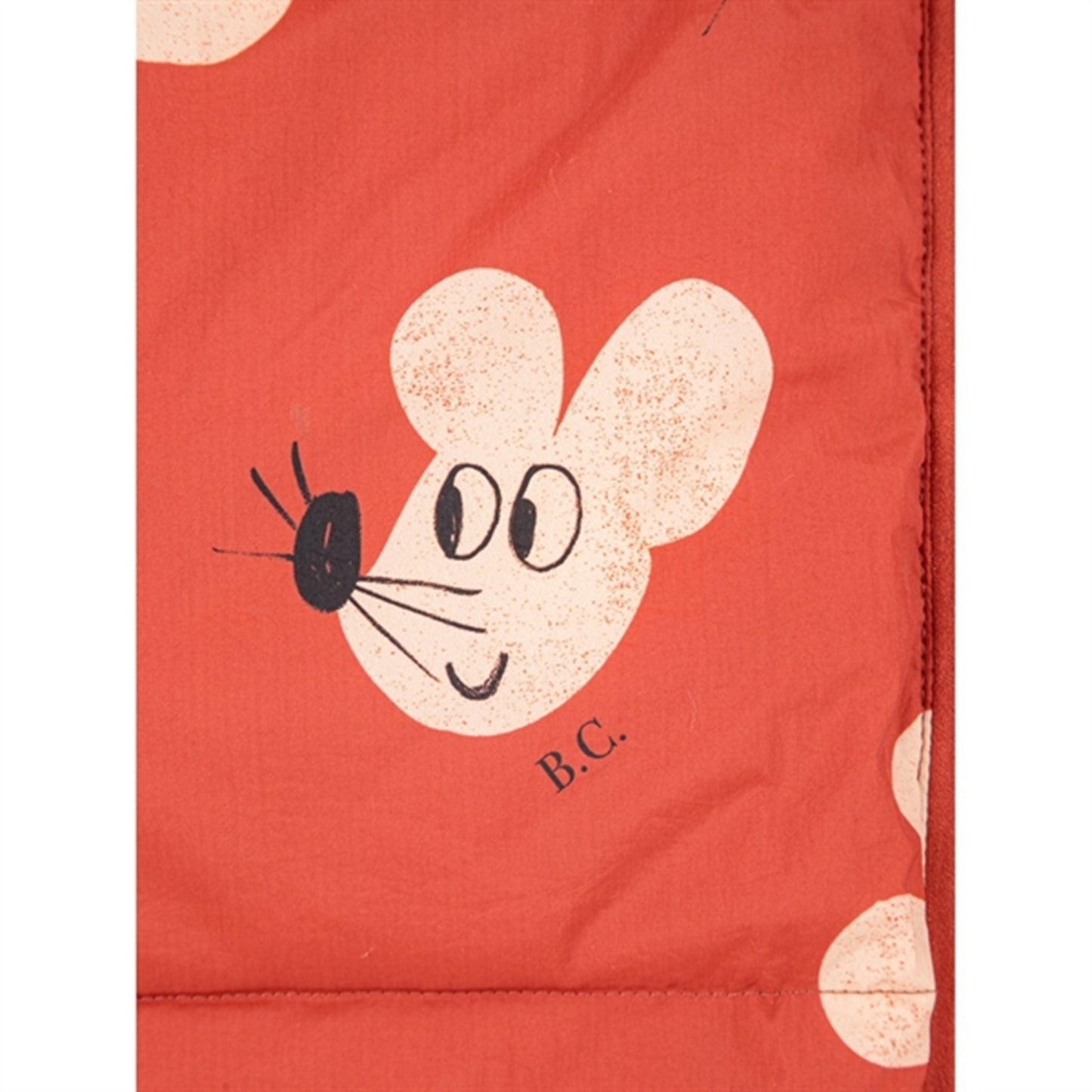Bobo Choses Brown Mouse Polstret Jacket AOP