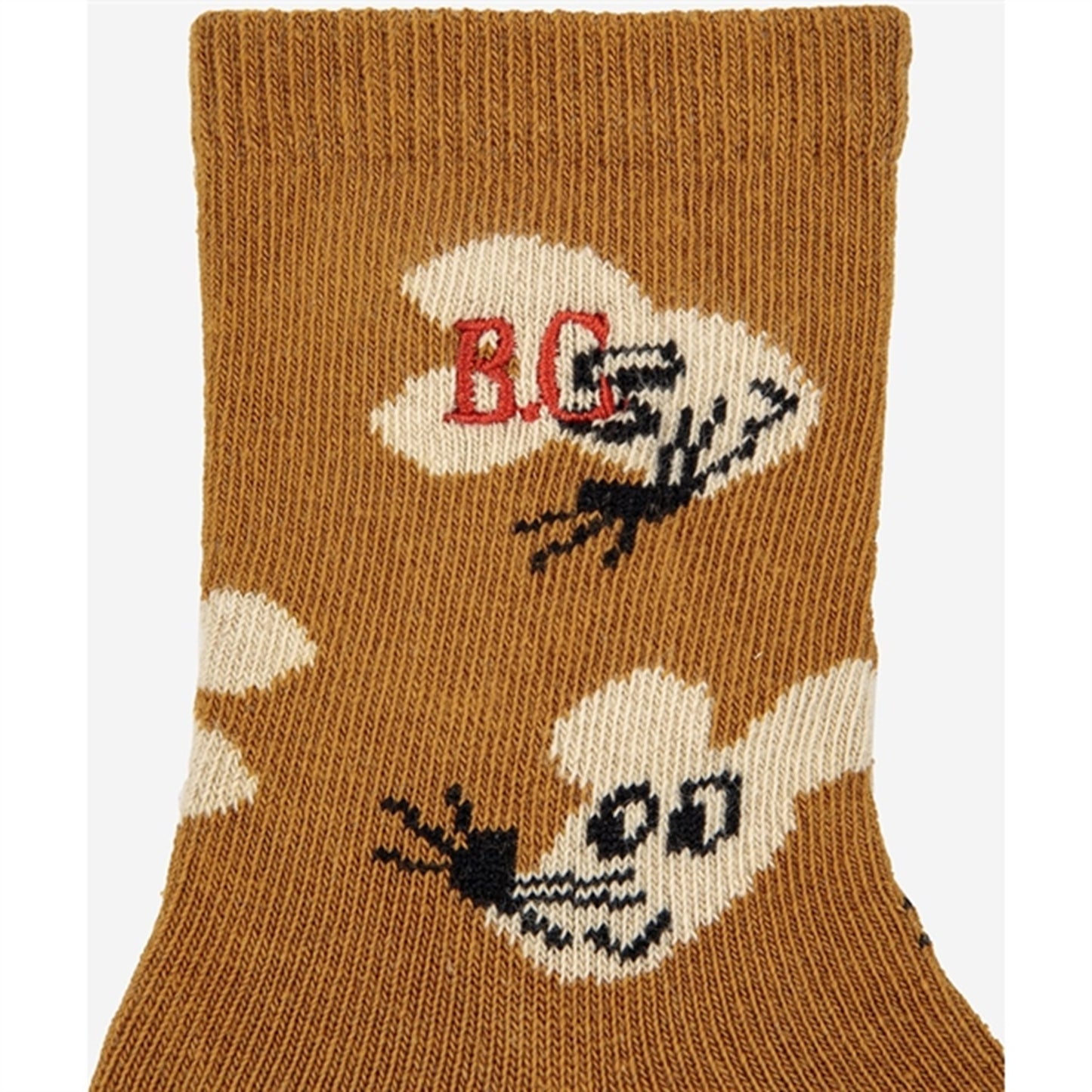 Bobo Choses Brown Mouse Socks AOP