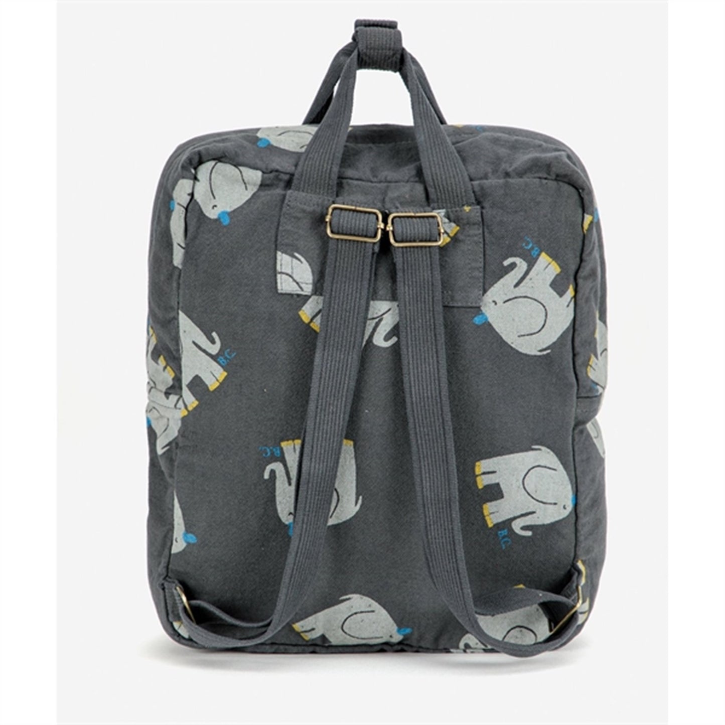 Bobo Choses Dark Grey The Elefant Schoolbag AOP