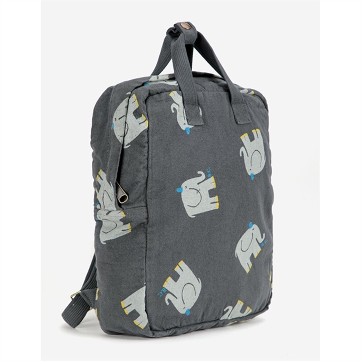 Bobo Choses Dark Grey The Elefant Schoolbag AOP