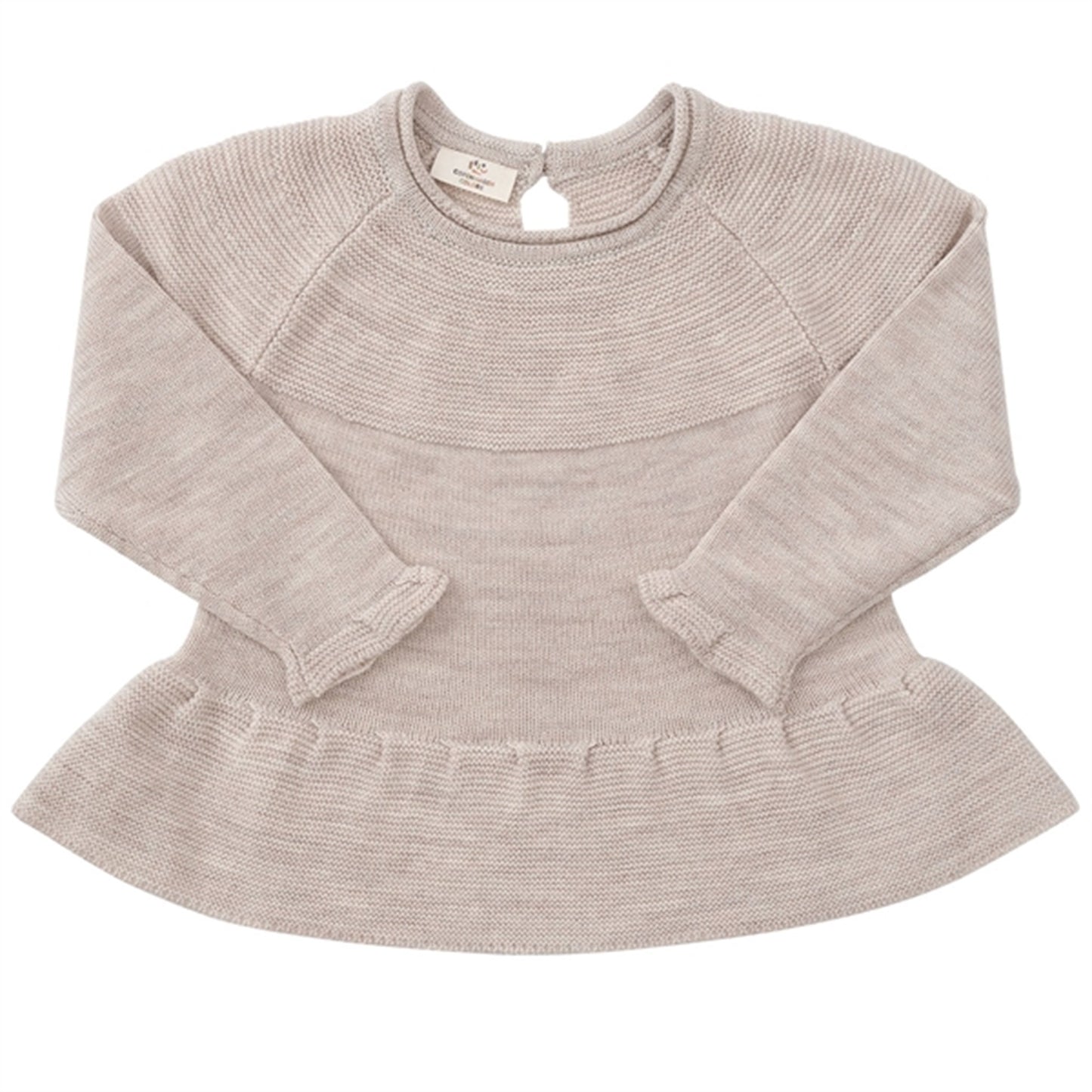 Copenhagen Colors Pale Cream Melange Merino Strik Blouse