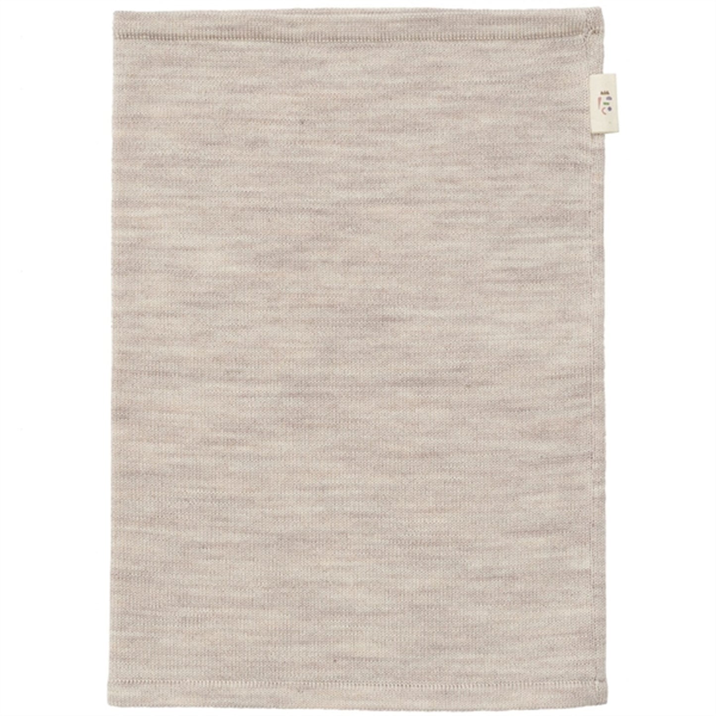 Copenhagen Colors Pale Cream Melange Merino Wool Knitted Tube Scarf