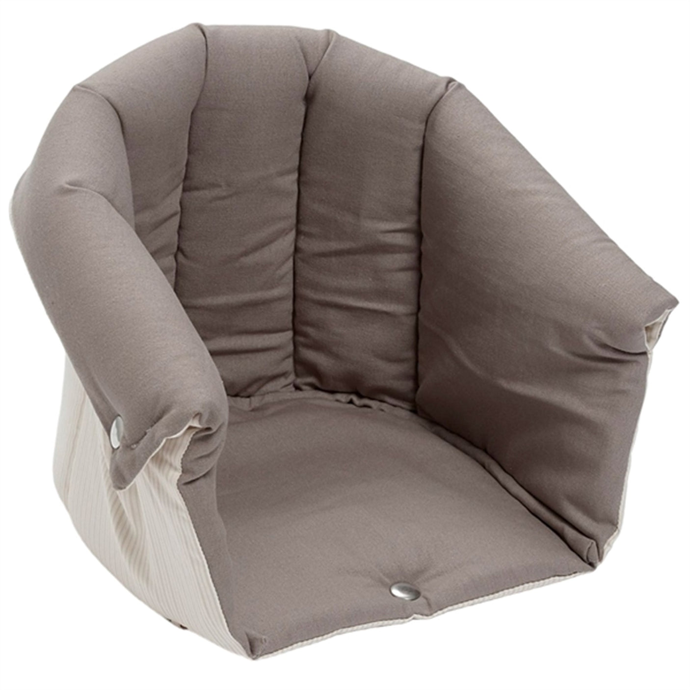 Copenhagen Colors Multifunctional Canopy for Baby Lift Dark Grey Solid w. Cream Stripe